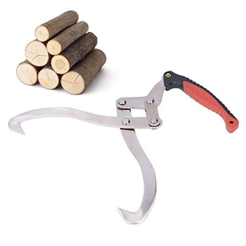 DEWin Log Tongs,Log Lifting Grapple Hook Wooden Claw Suitable for Garden Wood Handling