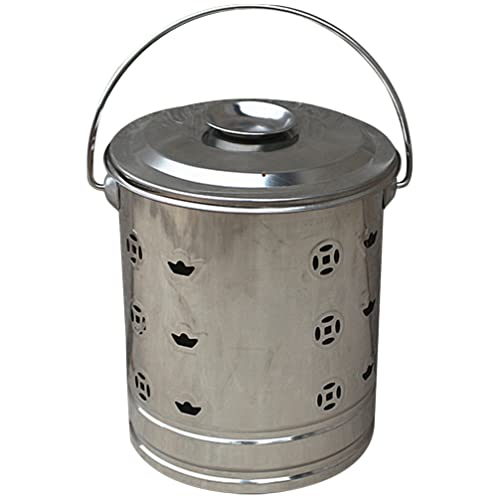 LIFKOME Outdoor Compost Bin Burn Incinerator Cage Garden Incinerator Bin Burning Leaves Stainless Steel Burn Incinerator Bin for Garden Leaf Trash Wood Backyard Bonfire Burn Cage