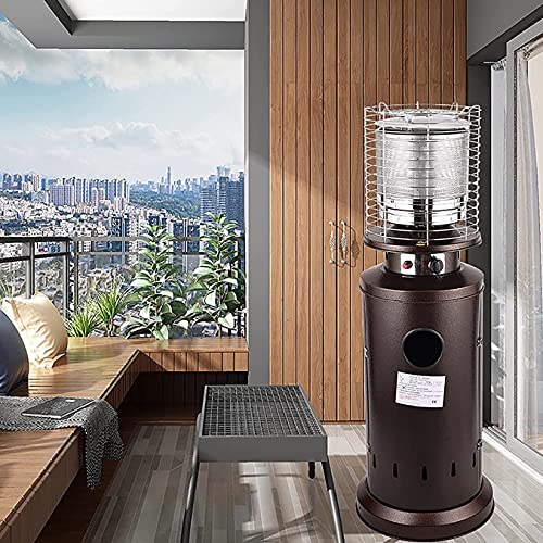 Haieshop Outdoor Patio Heater Outdoor Infrared Heater 48000 BTU Propane Patio Heater Standing Outdoor Heater with Auto Shut Off & Tip-Over Protection, for Garden Wedding Dinner Party 820