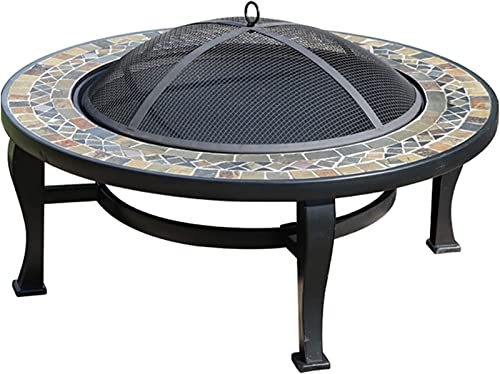 LEAYAN Garden Fire Pit Grill Bowl Grill Barbecue Rack Fire Pits Outdoor Large Outdoor Fire Pit, Garden Party BBQ Cooking Fire Pit Grill, New Home Gift