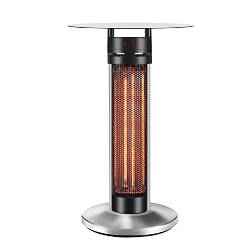 DYCLE Patio Infrared Heater, Outdoor Garden Electric Heater, Carbon Fiber Heater Element, 2 Heating Levels， IP44 Waterproof， Portable Desktop Heater 1900W