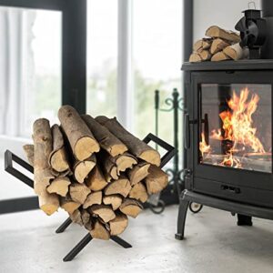 AJART Firewood Rack Indoor - Heavy Duty Outdoor Firewood Holder for Indoor Fireplace Wood Log Stand Storage