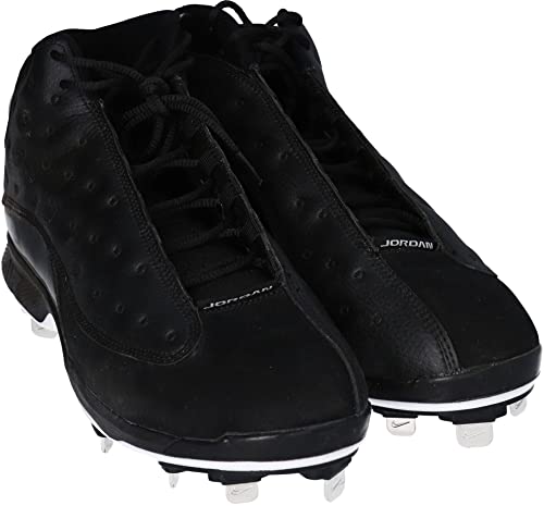 Mookie Betts Boston Red Sox Game-Used Black Jordan Cleats from the 2019 MLB Season - MLB Game Used Cleats