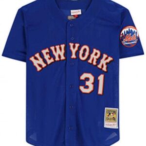 Mike Piazza New York Mets Autographed Royal Blue Mitchell & Ness Replica Batting Practice Jersey - Autographed MLB Jerseys