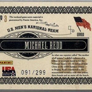 Michael Redd 2010-11 Panini Gold Standard Gold Medalists Memorabilia #3 Mint Jersey /299 Basketball NBA
