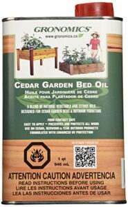 gronomics gbo1q cedar garden bed oil, 1-quart