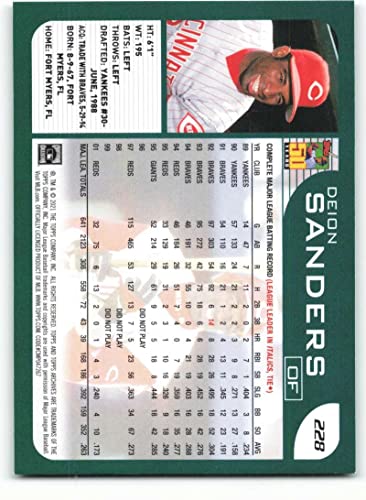 2021 Topps Archives #228 Deion Sanders NM-MT Cincinnati Reds Baseball