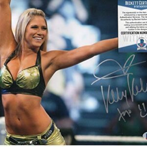 Kelly Kelly Autographed 8x10 Photograph WWE Superstar Diva Barbie Blank Beckett