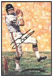 mike ditka signed goal line art card glac autographed bears psa/dna