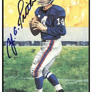 Y.A. Tittle Signed Goal Line Art Card GLAC Autographed Giants PSA/DNA