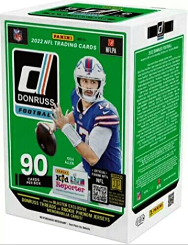 2022 Panini Donruss NFL Football Factory Sealed Blaster Box 90 Cards Look for Blaster Exclusive Inserts Crunch Time (See Scans) Chase Auto and Rated Rookie cards of the 2022 Rookies such as Brock Purdy (49ers), Kenny Pickett Malik Willis Desmond Ridder Ch