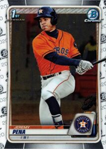 2020 bowman chrome prospects baseball #bcp-61 jeremy pena pre-rookie card – 1st bowman chrome card