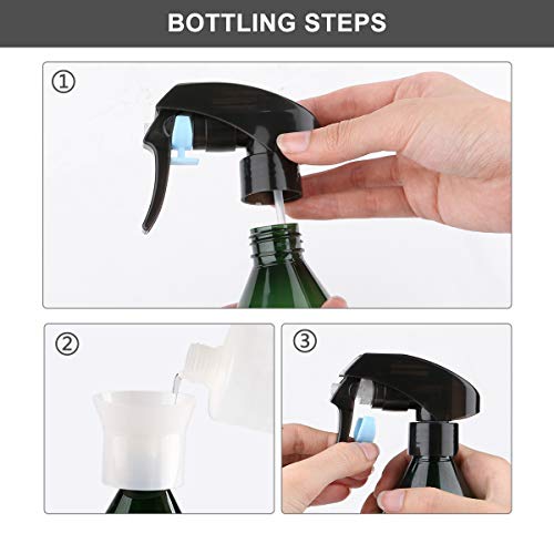 Yebeauty Plant Mister Spray Bottle, 2Pcs 10oz Fine Mist Plant Atomizer Watering Sprayer Bottle for Gardening Cleaning Solution with Top Pump Trigger Water, Green