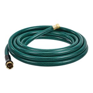 amazon basics garden tool collection – water hose with brass coupling 25ft, 5/8”, 300psi