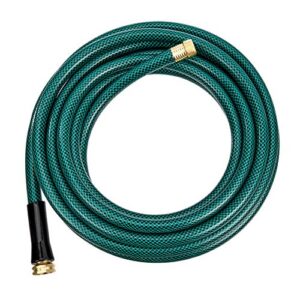 Amazon Basics Garden Tool Collection - Water hose with Brass Coupling 25ft, 5/8'', 300psi