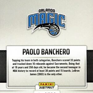 2022 Panini Instant Basketball #25 Paolo Banchero Rookie Card Magic - Only 730 made!