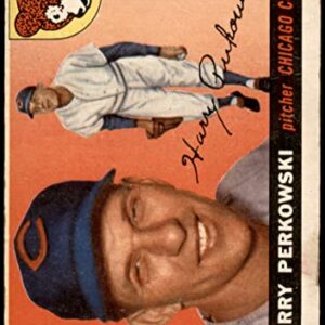 1955 Topps # 184 Harry Perkowski Chicago Cubs (Baseball Card) GOOD Cubs