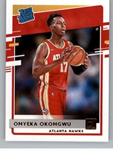 2020-21 donruss #228 onyeka okongwu rc rookie card atlanta hawks rated rookies nba basketball trading card fron panini america in raw (nm or better) condition