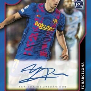 2021/22 Topps UEFA Champions League Merlin Chrome Soccer HOBBY box (18 pks/bx)