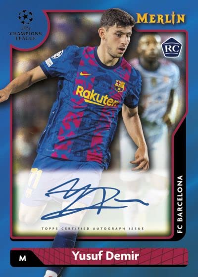 2021/22 Topps UEFA Champions League Merlin Chrome Soccer HOBBY box (18 pks/bx)