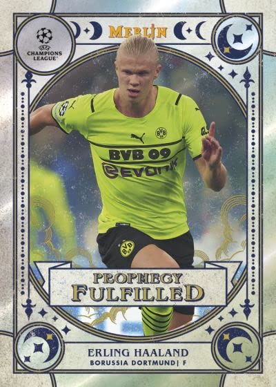 2021/22 Topps UEFA Champions League Merlin Chrome Soccer HOBBY box (18 pks/bx)