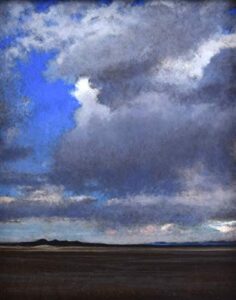 cumulus by jeff aeling, original oil on panel, 10″ x 8″