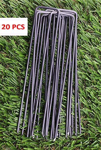 IME Garden Staples U Shaped Ground Anchors Stakes Pegs Pins Spikes for Securing Lawn Farm Sod Barrier Landscape Grass Fabric Netting, More Applications 15CM