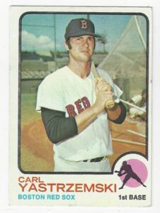 carl yastrzemski #2 collectible baseball card – 1973 topps baseball card #245 (red sox) free shipping