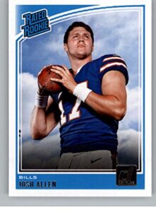 football nfl 2018 donruss #304 josh allen rated rookie rc bills