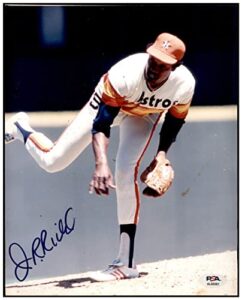 j.r. richard signed photo 8×10 autographed astros psa/dna