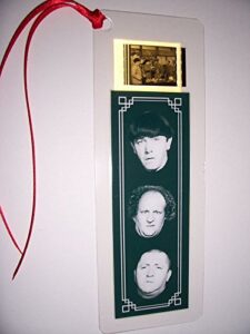 three stooges movie film cell bookmark memorabilia collectible complements poster book theater
