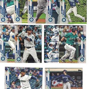 Seattle Mariners/Complete 2020 Topps Mariners Baseball Team Set! (21 Cards) Series 1 and 2. Kyle Lewis Rookie! ***PLUS*** A Bonus Ken Griffey Jr Card!