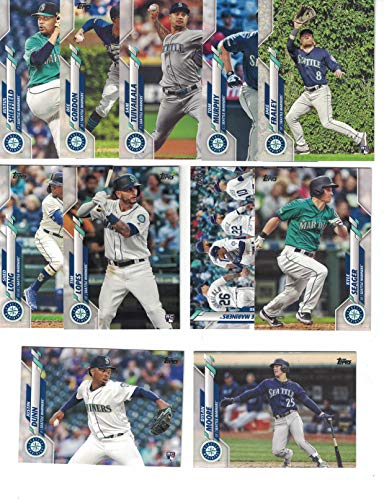 Seattle Mariners/Complete 2020 Topps Mariners Baseball Team Set! (21 Cards) Series 1 and 2. Kyle Lewis Rookie! ***PLUS*** A Bonus Ken Griffey Jr Card!