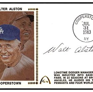 Walt Alston Signed First Day Cover FDC Autographed Dodgers PSA/DNA AL85676