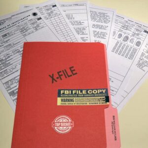 X-FILES DAVID DUCHOVNY "Agent Mulder" RARE Copy Prop of his FBI File, GREAT READ!