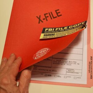 X-FILES DAVID DUCHOVNY "Agent Mulder" RARE Copy Prop of his FBI File, GREAT READ!