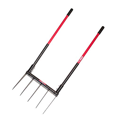 Bully Tools 92627 Broadfork with Fiberglass Handles