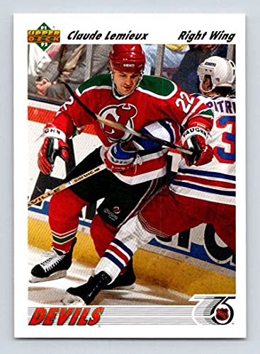 Hockey NHL 1991-92 Upper Deck #294 Claude Lemieux #294 NM NJ Devils