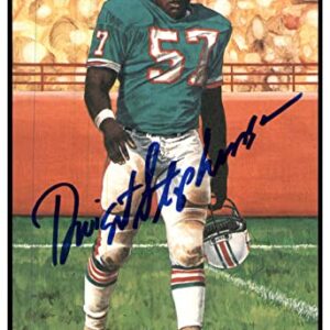 Dwight Stephenson Signed Goal Line Art Card GLAC Autographed Dolphins PSA/DNA