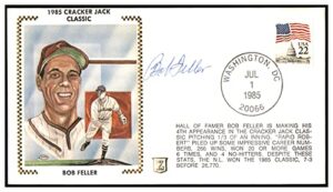 bob feller signed first day cover fdc autographed cleveland psa/dna al85648