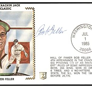 Bob Feller Signed First Day Cover FDC Autographed Cleveland PSA/DNA AL85648