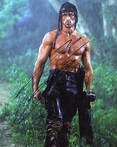 Sylvester Stallone RAMBO In Person Autographed Photo