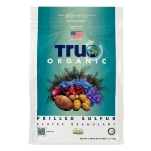 True Organic Plant Foods - Prilled Sulfur (Soil Acidifier) 4lbs - CDFA, OMRI, for Organic Gardening