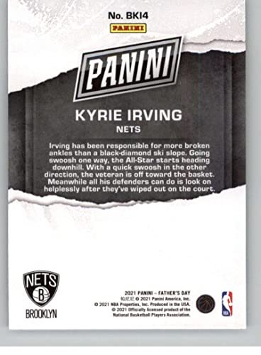 2021 Panini Father's Day Basketball #BKI4 Kyrie Irving Brooklyn Nets Official Multi-Sport Trading Card From Panini America in Raw (NM or Better) Condition