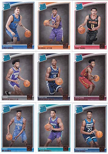 2018 2019 Donruss NBA Basketball Series Complete Mint 200 Card Set with Stars and Rookies Including Lebron James, Stephen Curry, Dandre Ayton, Trae Young, Luka Doncic and More