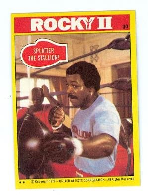 Carl Weathers as Apollo Creed Rocky II trading card #30 1979