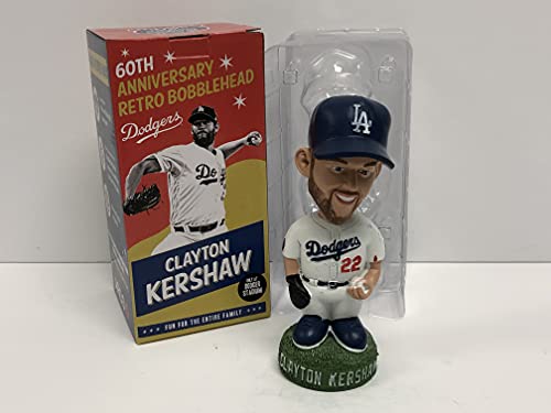 Clayton Kershaw 2018 Los Angeles Dodgers 60th anniversary Retro Bobble Bobblehead SGA