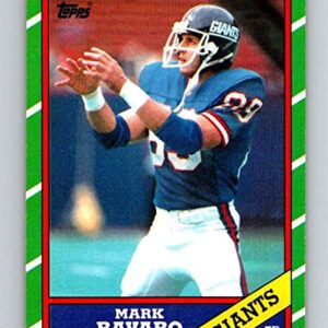 1986 Topps Football #144 Mark Bavaro RC Rookie New York Giants Official NFL Trading Card (Stock Photo Used - Centering varies, NrMt or better otherwise)