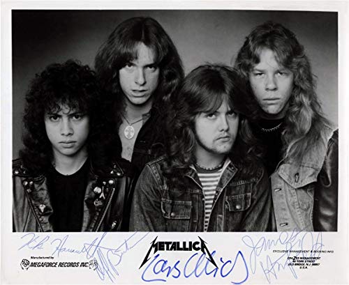 METALLICA legendary metal band reprint signed early promo photo #3 RP Cliff Burton