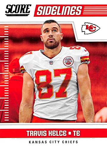 2018 Score Sidelines #16 Travis Kelce Kansas City Chiefs Football Card